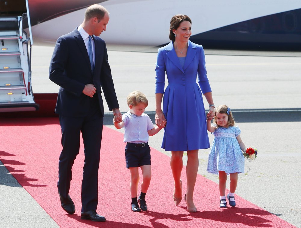 The Duke and Duchess of Cambridge Arrive at Berlin Tegel Airport