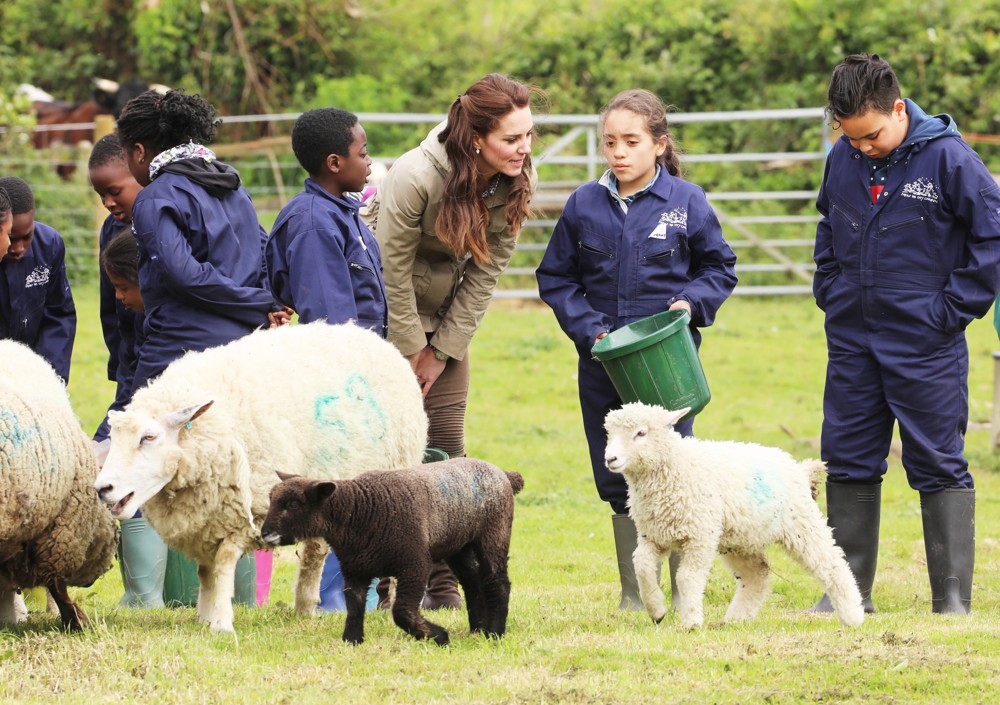 The Duchess of Cambridge Visits Farms for City Children