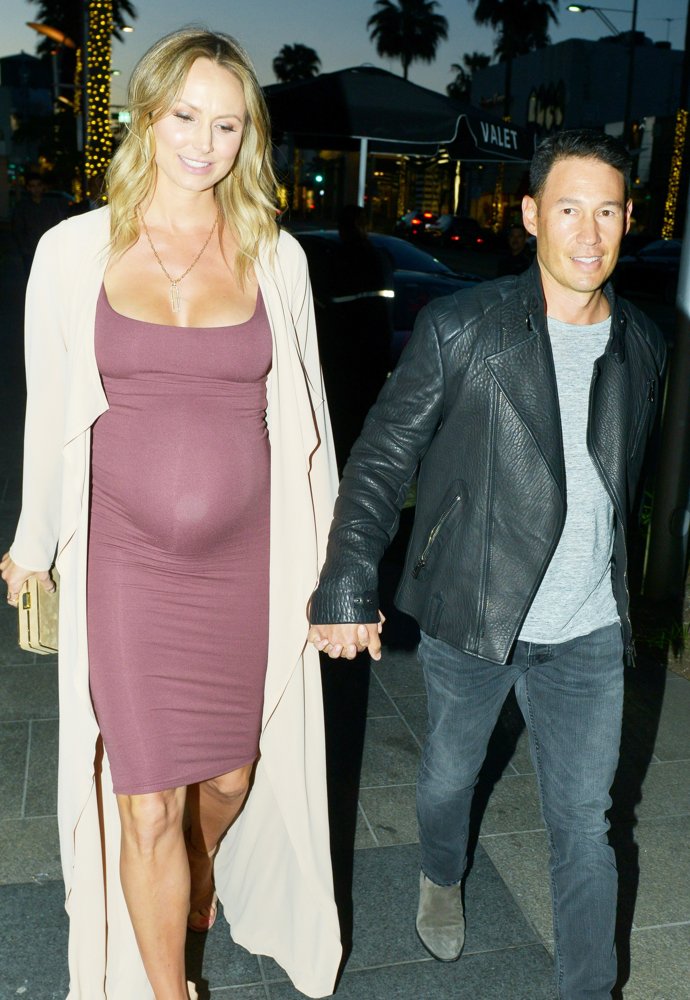 Stacy Keibler Looking Very Pregnant While Out on A Dinner Date