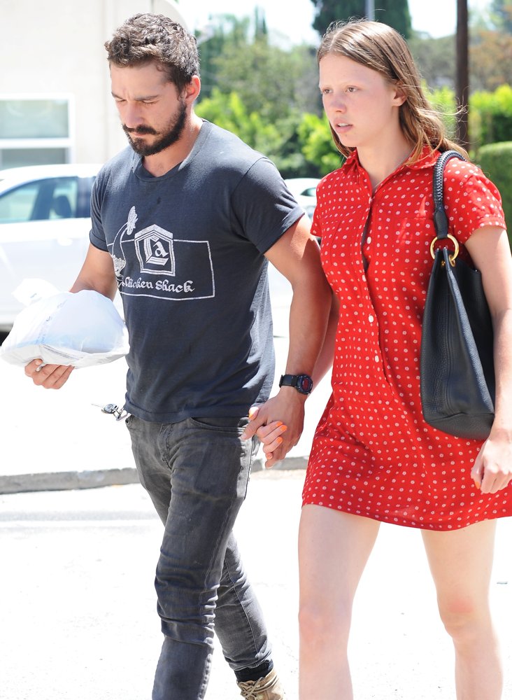 Shia LaBeouf Holds Hands with Mia Goth