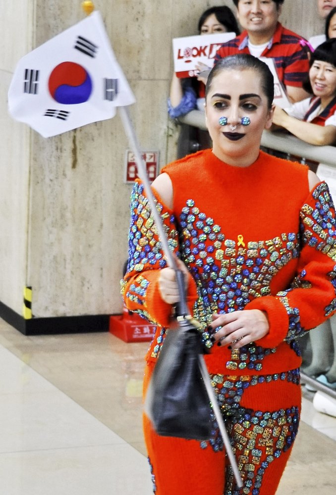 Lady GaGa Arrives at Gimpo International Airport