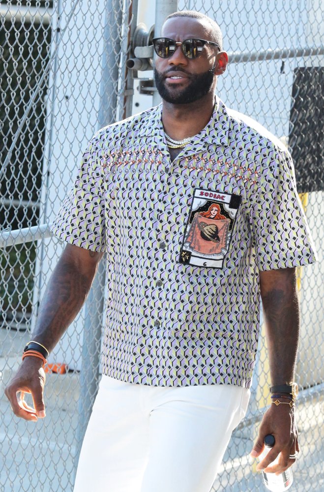 LeBron James Arrives at The Jimmy Kimmel Live! Studio