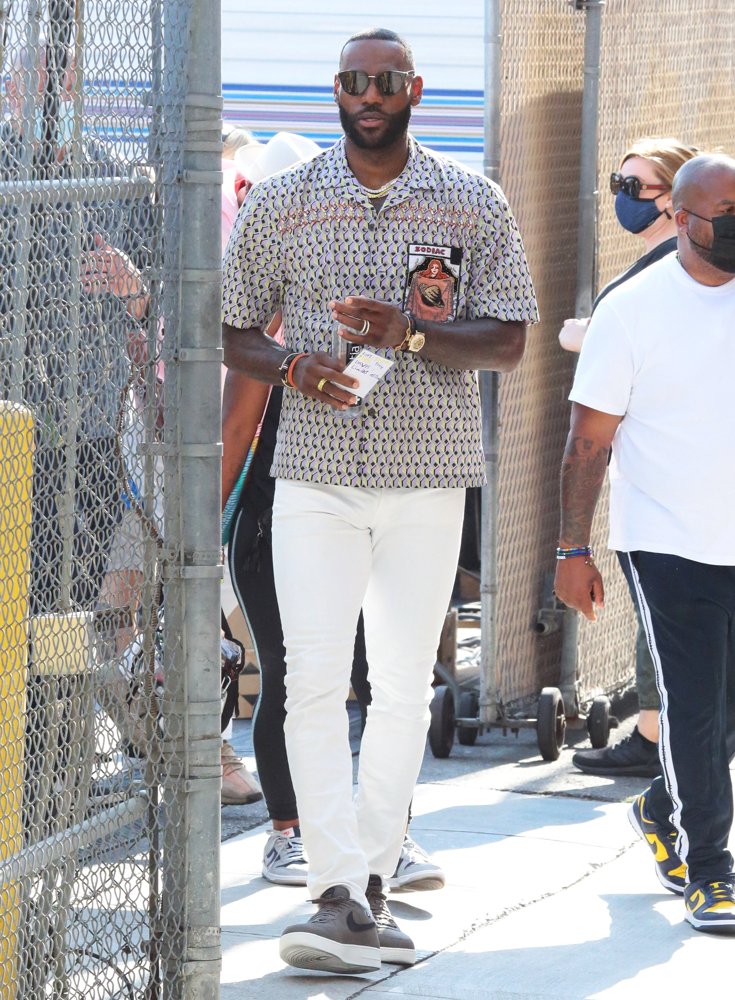 LeBron James Arrives at The Jimmy Kimmel Live! Studio