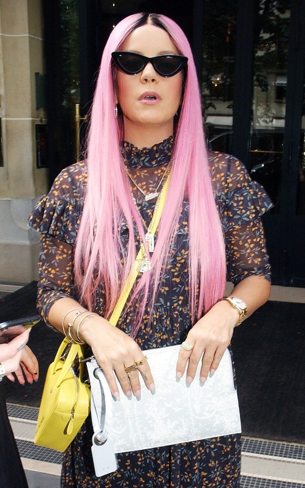 Lily Allen at The Plaza Athenee Hotel