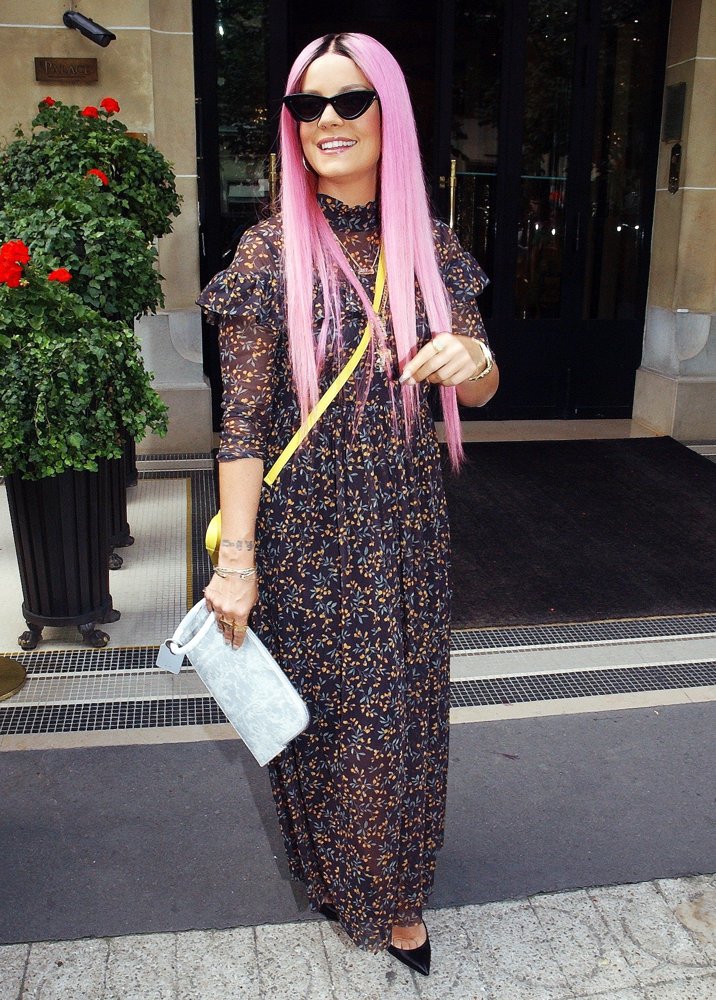 Lily Allen at The Plaza Athenee Hotel