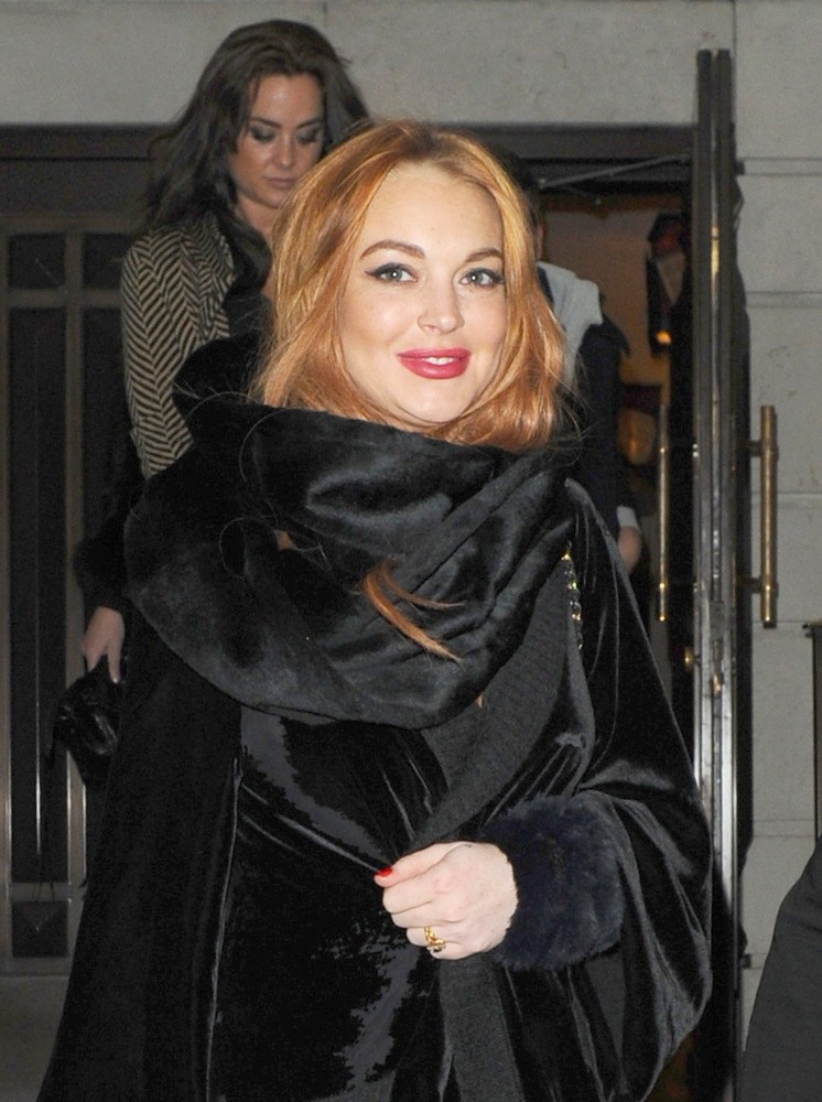Lindsay Lohan Leaves China Tang Following A Night Out