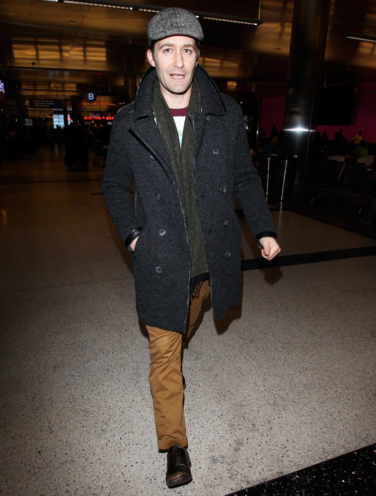 Matthew Morrison Arrives at Los Angeles International Airport