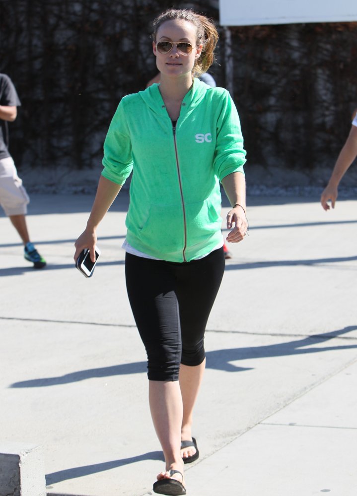 Olivia Wilde Leaving Gracias Madre Restaurant