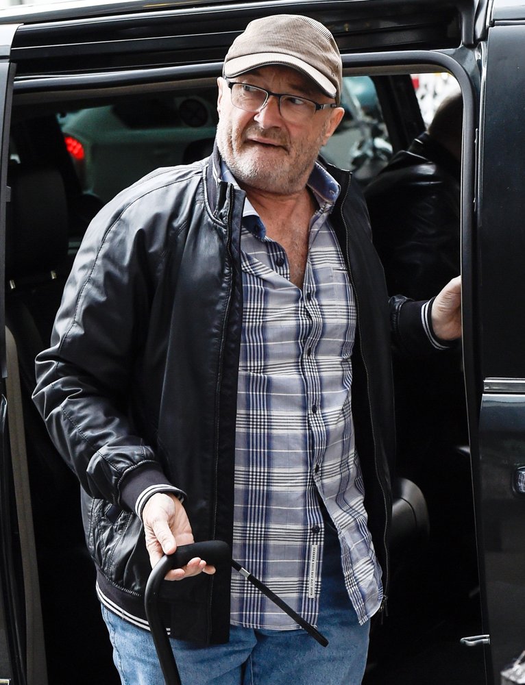 Phil Collins Arrives at The BBC Radio 1 Studios