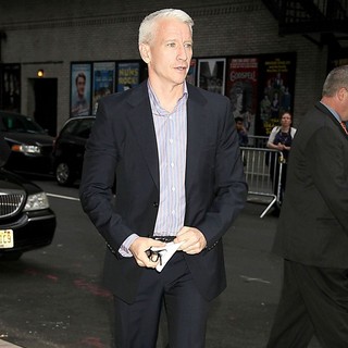 Anderson Cooper at The Late Show with David Letterman