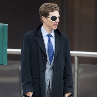 Benedict Cumberbatch Wearing An Eye Patch While Filming Melrose