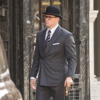 Channing Tatum Films Scenes for Kingsman: The Golden Circle