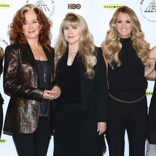 Sheryl Crow, Bonnie Raitt, Stevie Nicks, Carrie Underwood, Emmylou Harris in 29th Annual Rock and Roll Hall of Fame Induction Ceremony