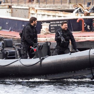 Dominic Cooper Filming Stratton