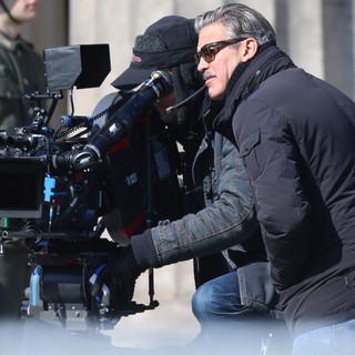 On The Set of Movie The Monuments Men