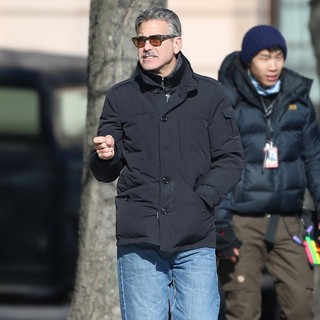 On The Set of Movie The Monuments Men