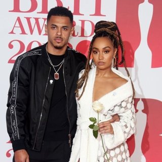Andre Gray, Leigh-Anne Pinnock in The BRIT Awards 2018 - Arrivals