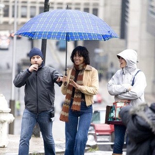 On The Film set of Cloud Atlas Shooting on Location in Glasgow