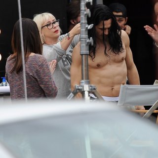 James Franco in Filming A Scene for The Disaster Artist