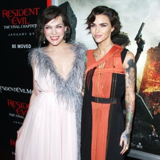 Milla Jovovich, Ruby Rose in Premiere of Sony Pictures Releasing's Resident Evil: The Final Chapter