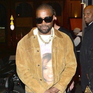 Kanye West at Le Piaf Restaurant