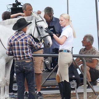 Filming Scenes at A Horse Ranch for Movie Unforgettable
