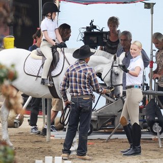 Filming Scenes at A Horse Ranch for Movie Unforgettable