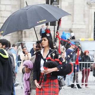 A Dance Scene Is Filmed on The Set of Ek Tha Tiger