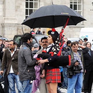 A Dance Scene Is Filmed on The Set of Ek Tha Tiger