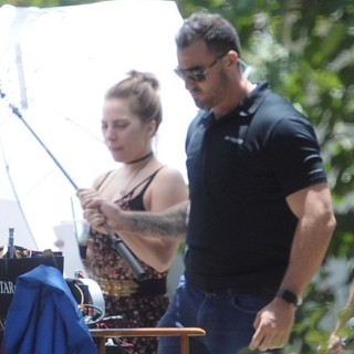 Lady GaGa on The Set of A Star Is Born