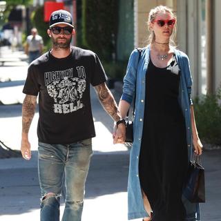 Adam Levine and Behati Prinsloo Spotted Shopping