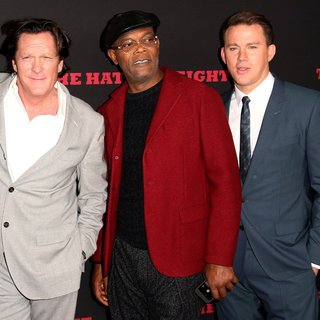 Michael Madsen, Samuel L. Jackson, Channing Tatum in Premiere of The Weinstein Company's The Hateful Eight - Red Carpet Arrivals