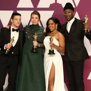 Rami Malek, Olivia Colman, Regina King, Mahershala Ali in 91st Annual Academy Awards - Press Room