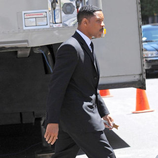 On The Set of 'Men in Black 3' Shooting in NYC