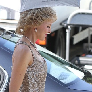 Naomi Watts Dressed as Princess Diana Shooting Caught in Flight