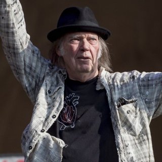 Neil Young Performs in Hyde Park