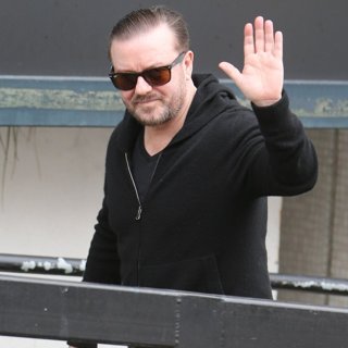 Ricky Gervais in Ricky Gervais Outside ITV Studios