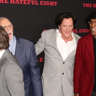 Tim Roth, Bruce Dern, Michael Madsen, Samuel L. Jackson in Premiere of The Weinstein Company's The Hateful Eight - Red Carpet Arrivals