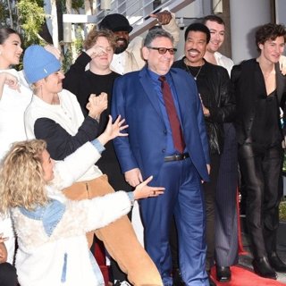 Hailee Steinfeld, Tori Kelly, Justin Bieber, Lewis Capaldi, Ruben Studdard, Lucian Grainge, Lionel Richie, Sam Smith, Shawn Mendes, Beck in Lucian Grainge Honored with A Star on The Hollywood Walk of Fame Ceremony