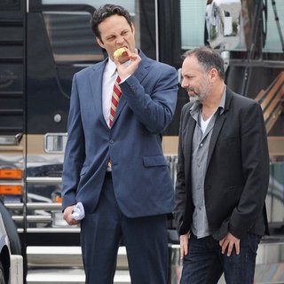 Vince Vaughn in On The Set of Unfinished Business Filming