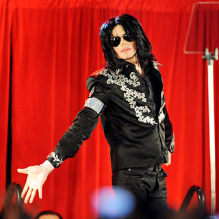 Michael Jackson in Michael Jackson announces a his live tour at the 02 Arena