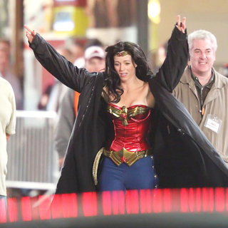 Filming in Hollywood on The Set of 'Wonder Woman'