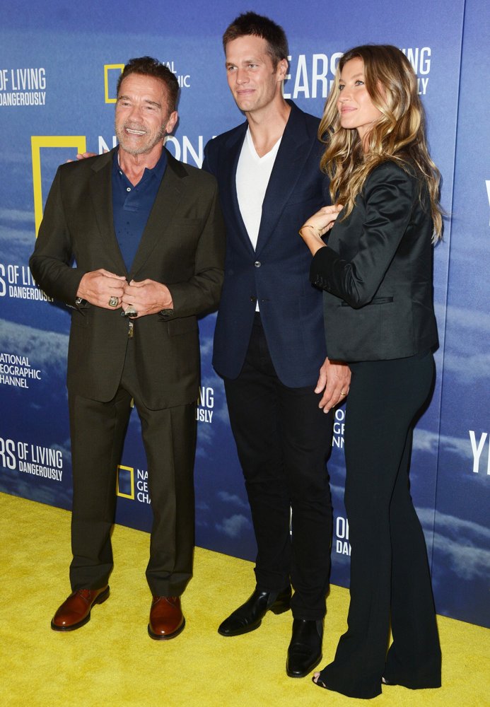 Arnold Schwarzenegger, Tom Brady, Gisele Bundchen<br>National Geographic's Years of Living Dangerously Season 2 World Premiere - Red Carpet Arrivals