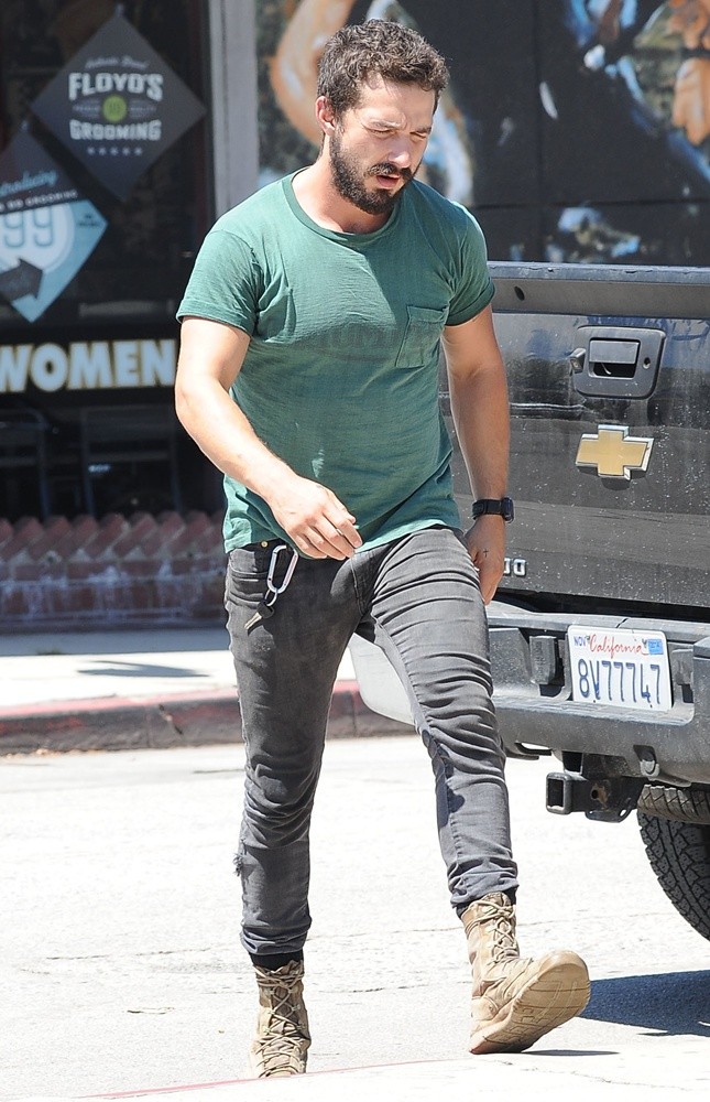 Shia LaBeouf Goes Out for An Ice Coffee