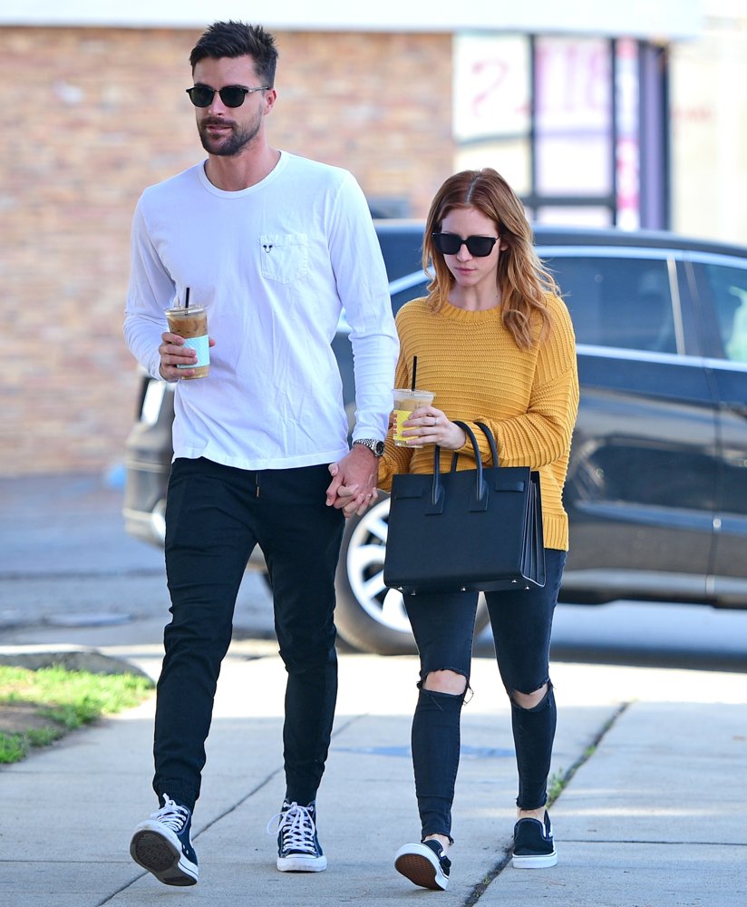 Brittany Snow and Tyler Stanaland Go on A Coffee Date