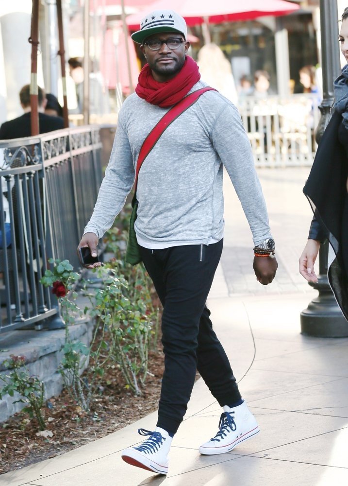 Taye Diggs Shopping at The Grove