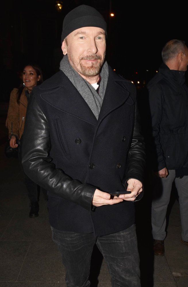 The Edge Attends The Annual Christmas Eve Busk