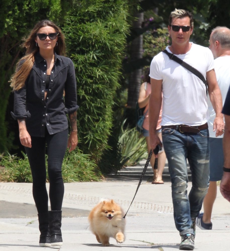 Gavin Rossdale and Sophia Thomalla Go for A Dog Walk