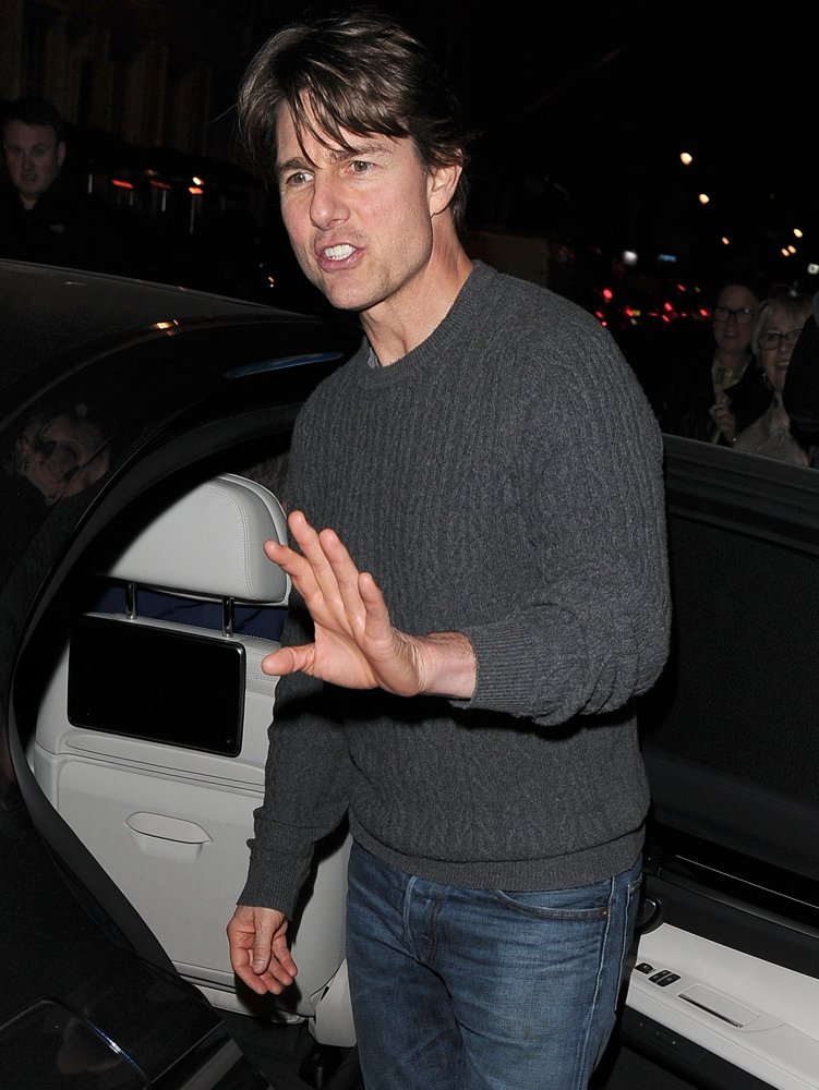 Tom Cruise Out Leaving A Post Production Office in Soho