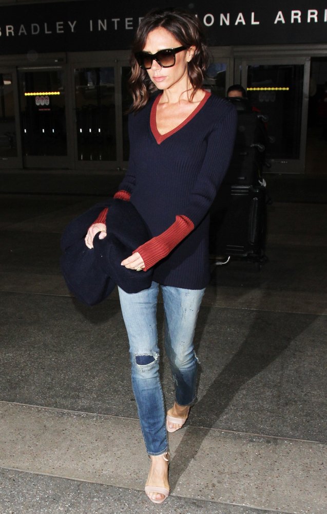 Victoria Beckham at Los Angeles International Airport